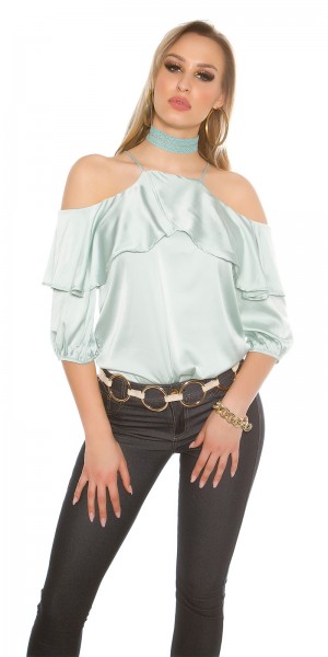 Koucla Trendy Häkelchoker mit Goldfaden Tiefpreis