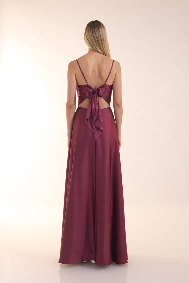 Laona ICONIC BOW DRESS Maxikleid aus Satin Räumungsverkauf