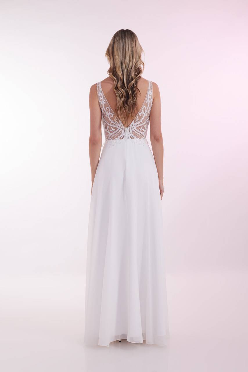 Laona OPULENT SPIRIT DRESS Besticktes Maxikleid mit V-Ausschnitt vorne und hinten VIP-Rabatte