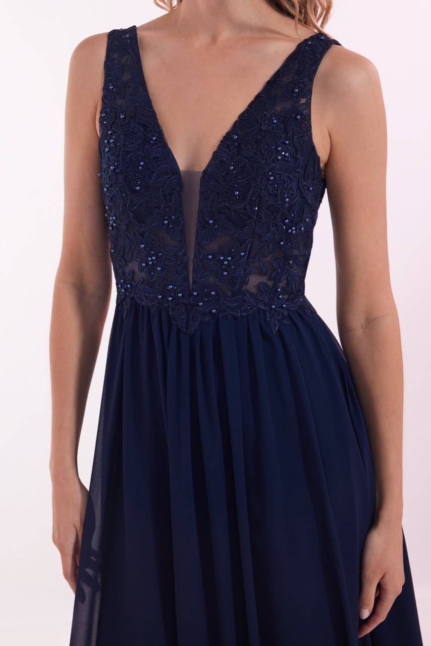 Laona BLOSSOM DRESS Besticktes Maxikleid aus Chiffon Super Sparpreis