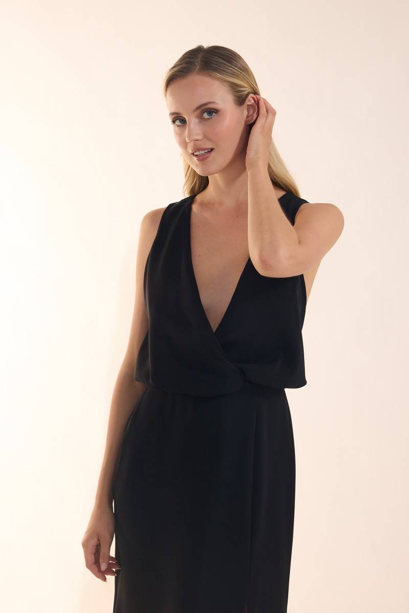Laona TRUEST ROMANCE DRESS Maxikleid aus Satin Kostenlose Rückgabe