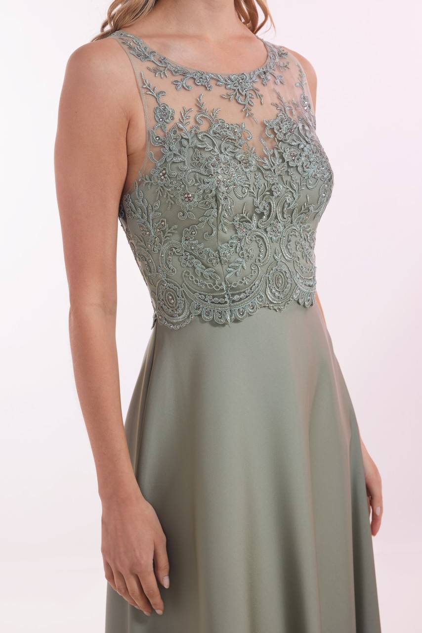 Laona SLEEK PRINCESS DRESS Besticktes Maxikleid aus Satin Vierteljährliche Förderung