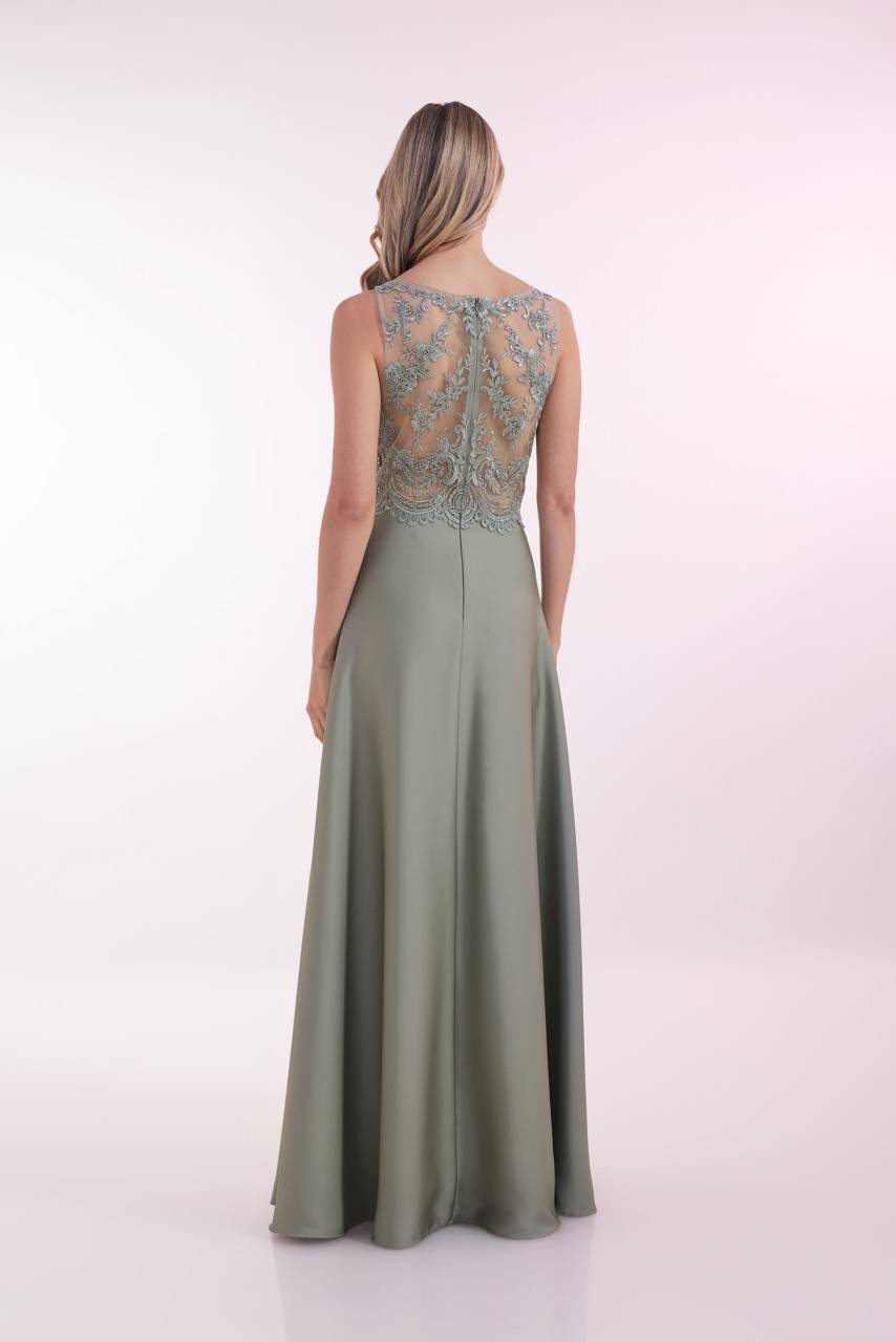 Laona SLEEK PRINCESS DRESS Besticktes Maxikleid aus Satin Vierteljährliche Förderung