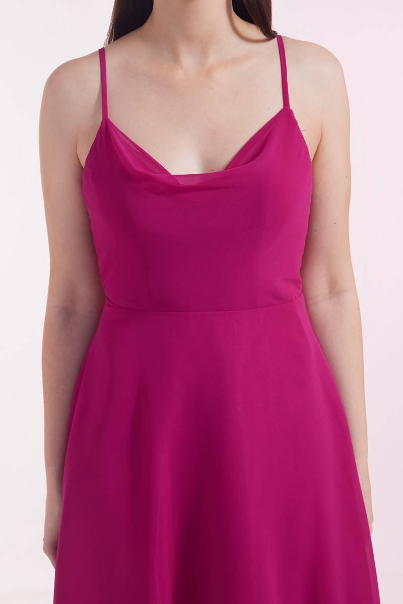 Laona SWEET BOW DRESS Vokuhila-Kleid mit Schleife aus Chiffon zollfrei