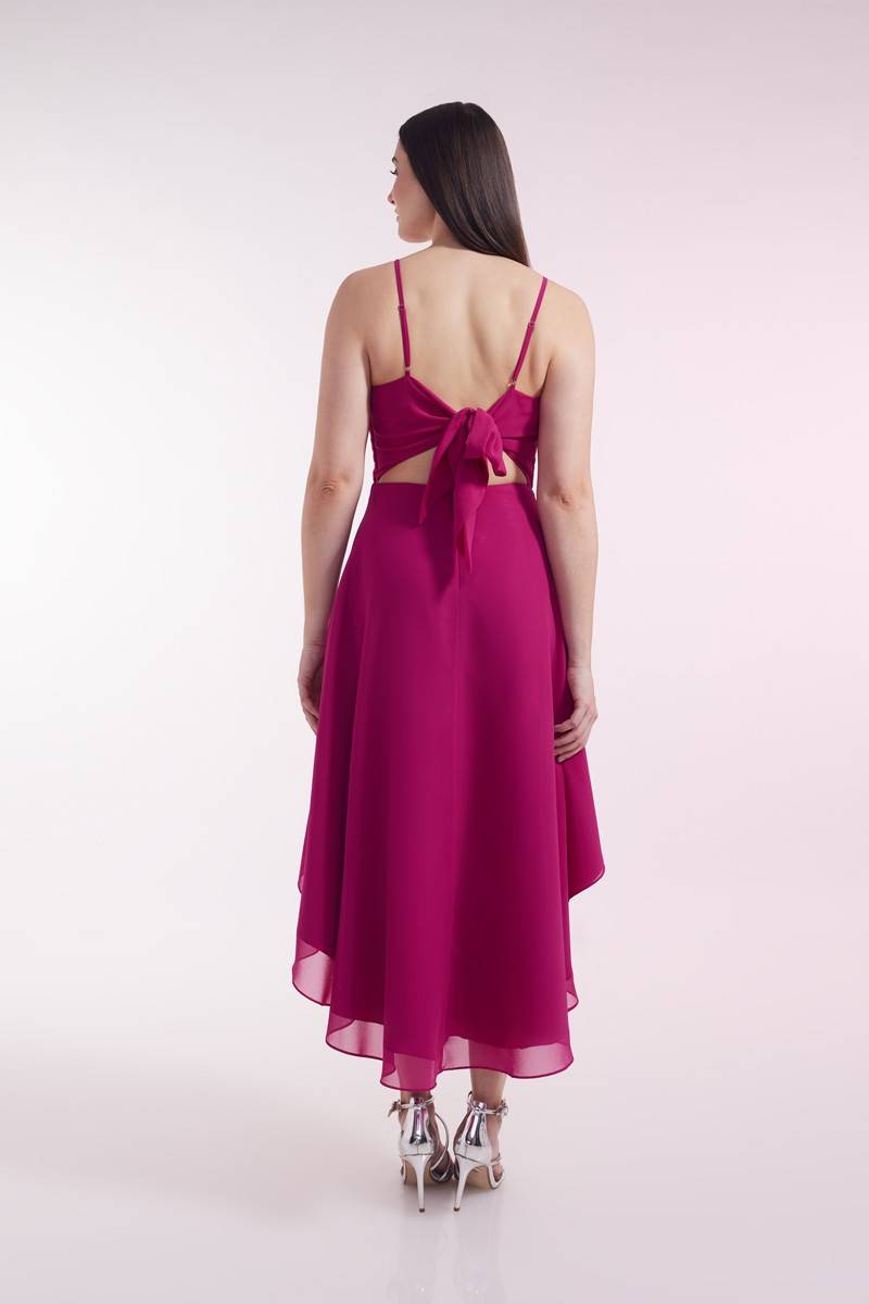 Laona SWEET BOW DRESS Vokuhila-Kleid mit Schleife aus Chiffon zollfrei