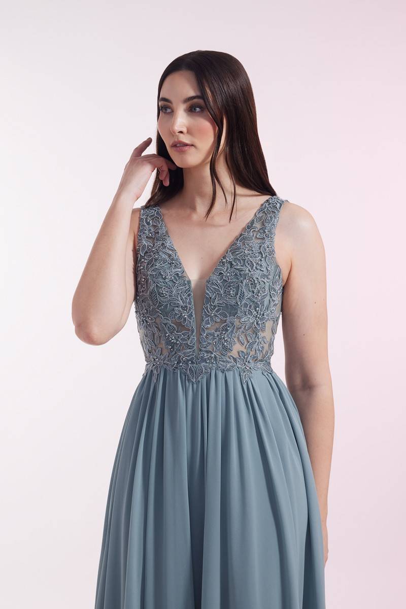 Laona BLOSSOM DRESS Besticktes Maxikleid aus Chiffon Outlet