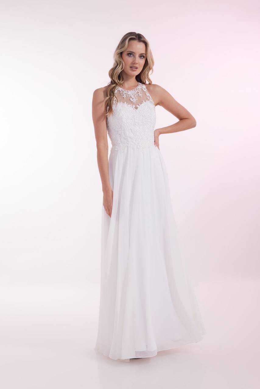 Laona SPRING BOUQUET DRESS Besticktes Maxikleidmit Rundhals Fabrik Onlineshop