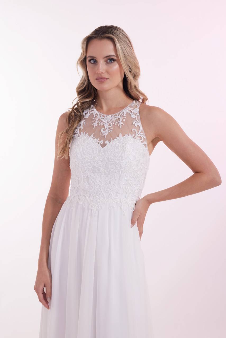 Laona SPRING BOUQUET DRESS Besticktes Maxikleidmit Rundhals Fabrik Onlineshop