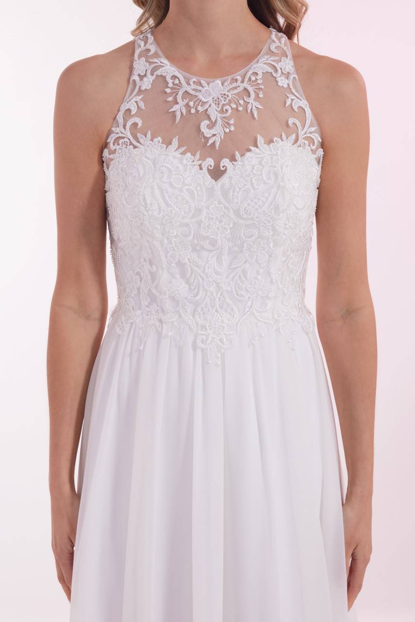 Laona SPRING BOUQUET DRESS Besticktes Maxikleidmit Rundhals Fabrik Onlineshop