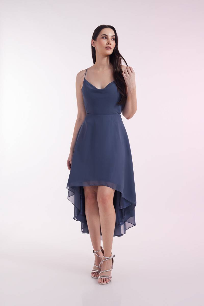 Laona SWEET BOW DRESS Vokuhila-Kleid mit Schleife aus Chiffon Osterangebot