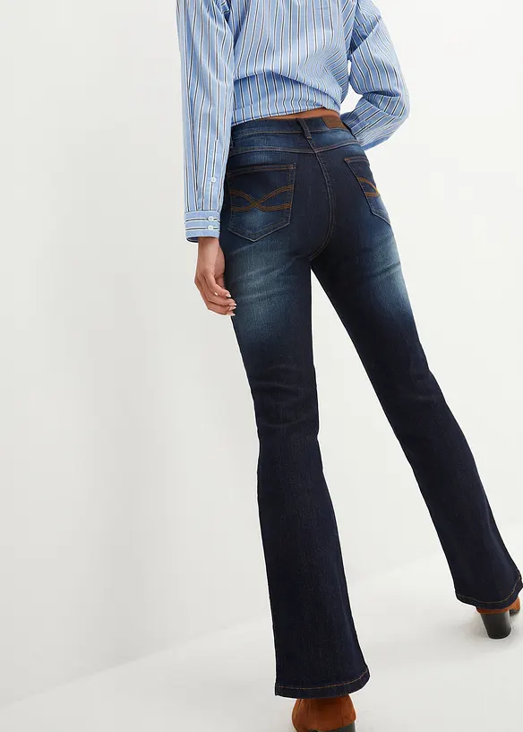 bonprix Bootcut Jeans Mid Waist, Stretch Fabrikverkauf