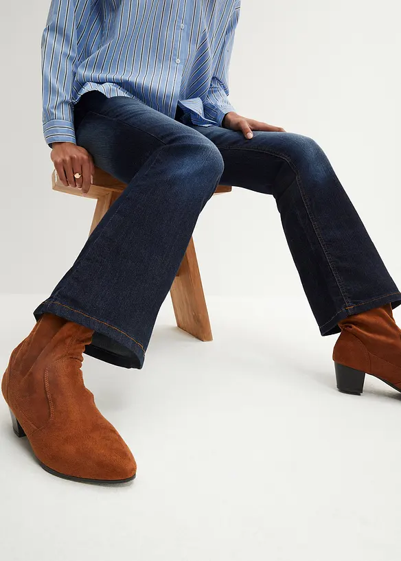 bonprix Bootcut Jeans Mid Waist, Stretch Fabrikverkauf