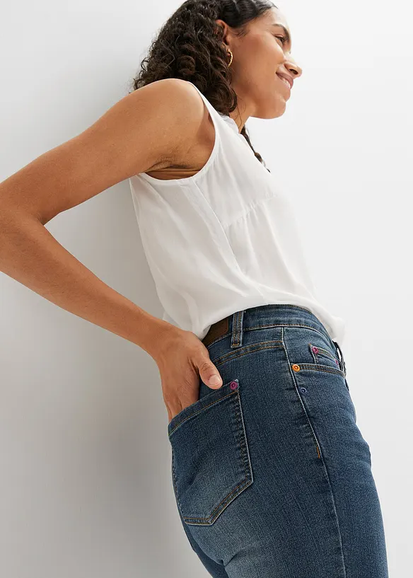 bonprix Straight Jeans Mid Waist, Stretch Vatertagsangebot
