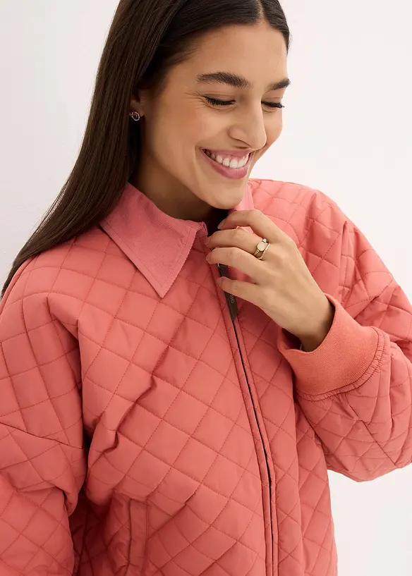 bpc bonprix collection Stepp-Blousonjacke mit Cord-Kragen Clearance-Verkauf
