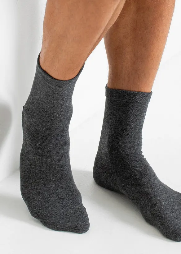 bonprix Socken mit druckfreiem Bündchen mit Bio Baumwolle (4er Pack) Fabrikladen
