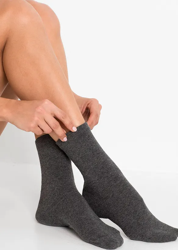 bonprix Socken mit druckfreiem Bündchen mit Bio Baumwolle (4er Pack) Begrenzt auf 3 Tage