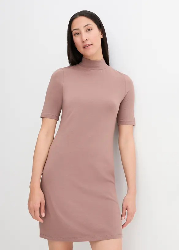 bpc bonprix collection Jersey-Kleid mit Stehkragen, halbarm Fabrikpreis