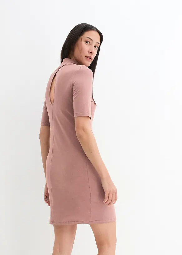 bpc bonprix collection Jersey-Kleid mit Stehkragen, halbarm Fabrikpreis