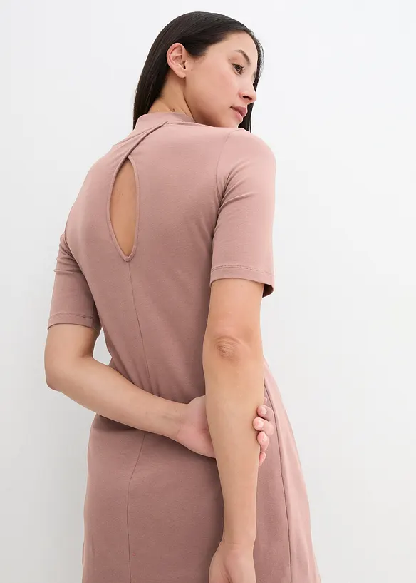 bpc bonprix collection Jersey-Kleid mit Stehkragen, halbarm Fabrikpreis