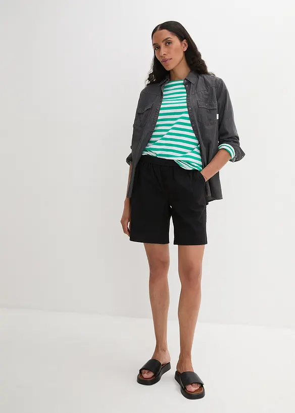 bpc bonprix collection Jeansshorts, High Waist, Bequembund Jubiläumsangebot