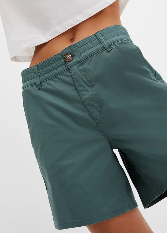 bpc bonprix collection High Waist Shorts aus Twill Zeitlich begrenztes Angebot