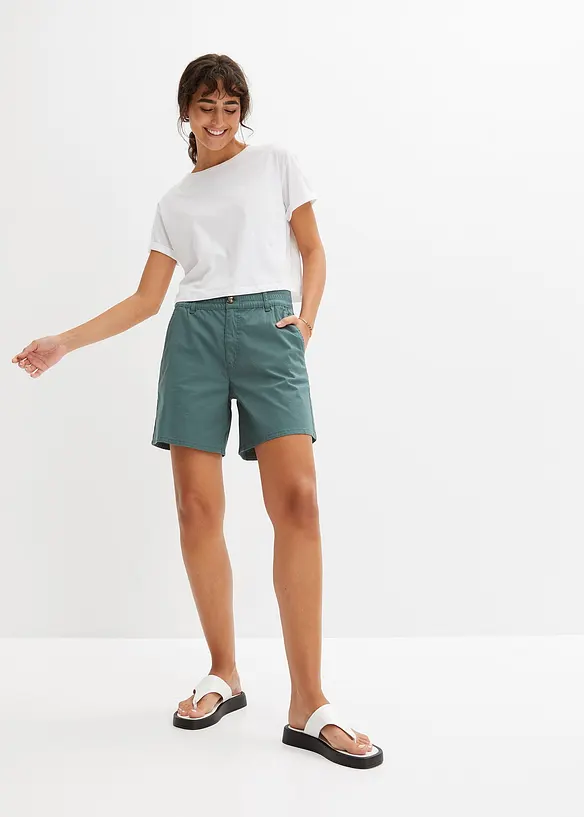 bpc bonprix collection High Waist Shorts aus Twill Exklusive Angebote