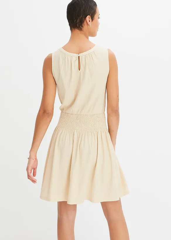 BODYFLIRT Jerseycrepe-Kleid mit Smockeinsatz Sonderangebote