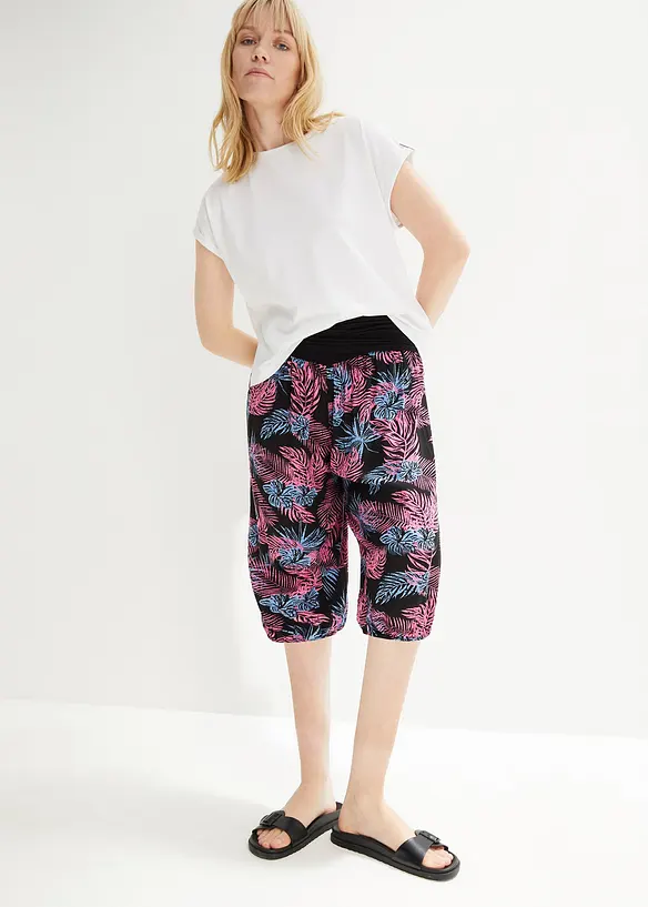 bonprix 3/4-Hose mit Bequembund, Loose-Fit Wochenangebot