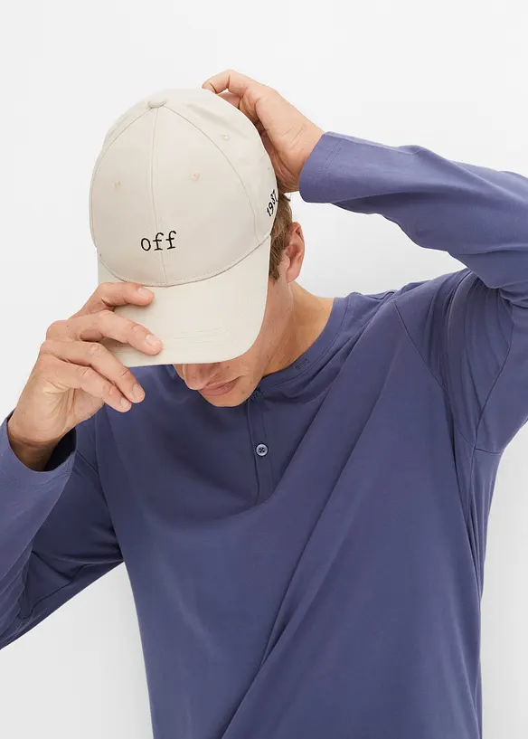 bpc bonprix collection Essential Henleyshirt, Langarm mit Bio-Baumwolle Online Shopping