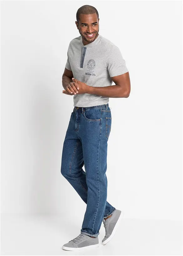 bonprix Classic Fit Jeans mit seitlichem Dehnbund, Straight Saisonschlussverkauf