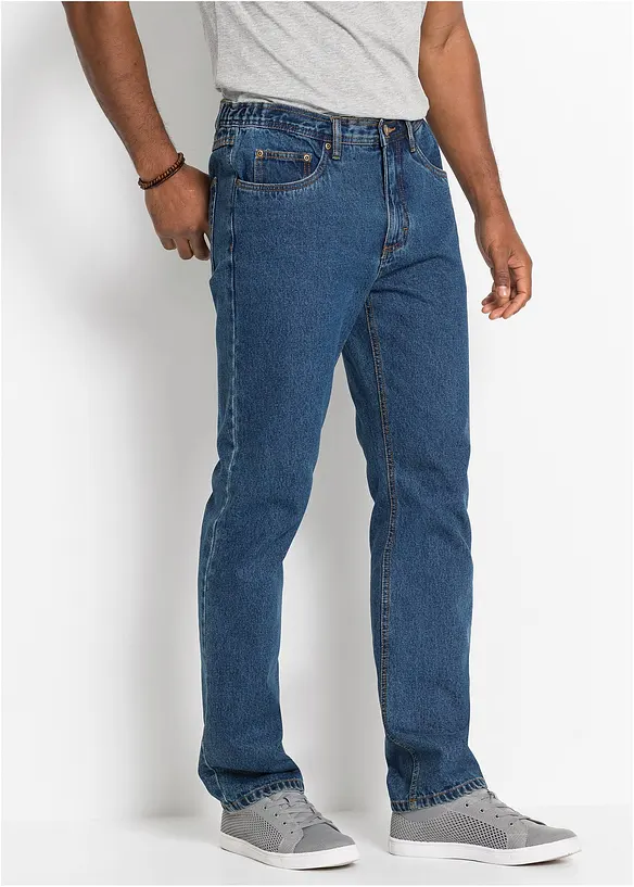 bonprix Classic Fit Jeans mit seitlichem Dehnbund, Straight Weihnachtsangebot