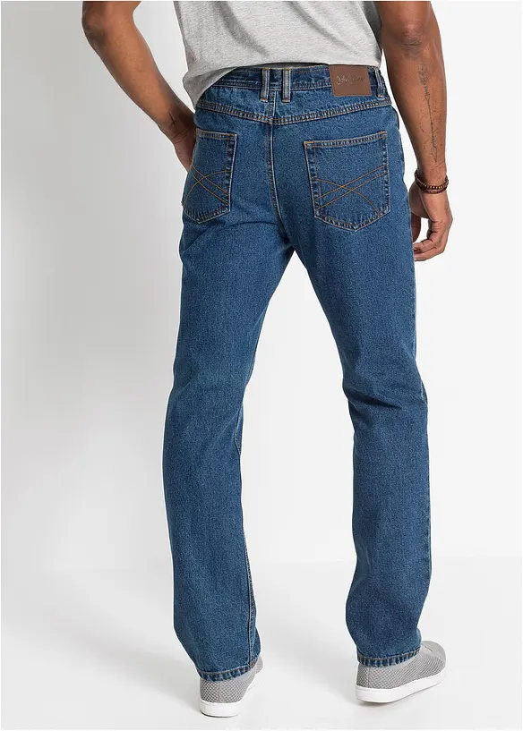 bonprix Classic Fit Jeans mit seitlichem Dehnbund, Straight Weihnachtsangebot