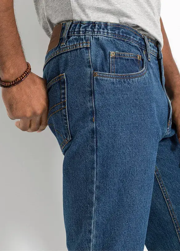 bonprix Classic Fit Jeans mit seitlichem Dehnbund, Straight Weihnachtsangebot