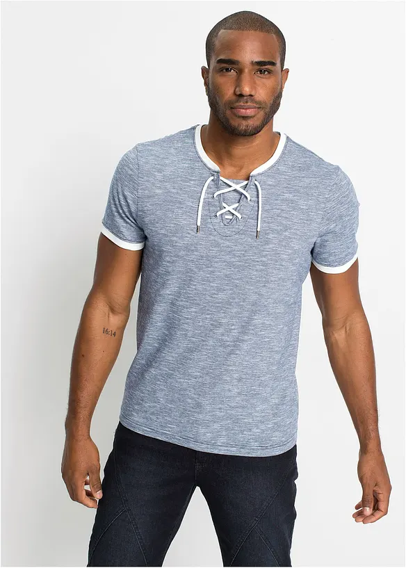bonprix T-Shirt mit Schnürung aus Bio-Baumwolle Heißer Verkauf