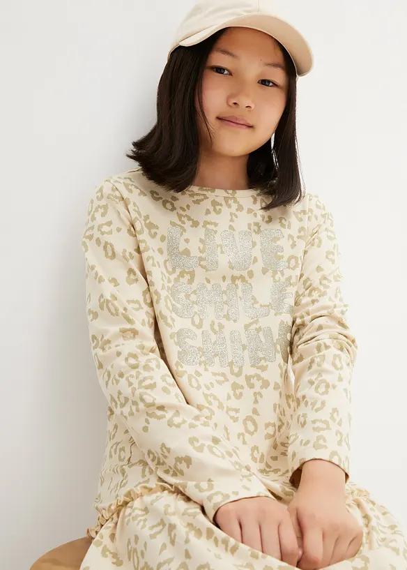 bpc bonprix collection Mädchen Jerseykleid mit Bio-Baumwolle Bis zu 65% Rabatt