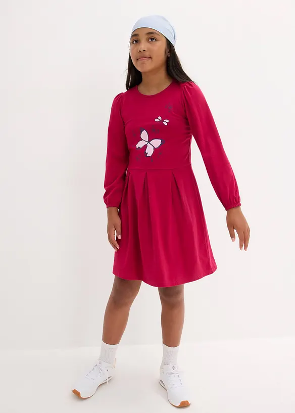 bpc bonprix collection Mädchen Jerseykleid mit Bio-Baumwolle Riesige Rabatte