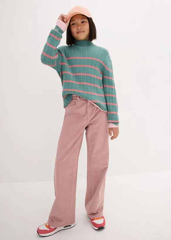 bpc bonprix collection Mädchen Rippen-Strickpullover Black Friday Preise