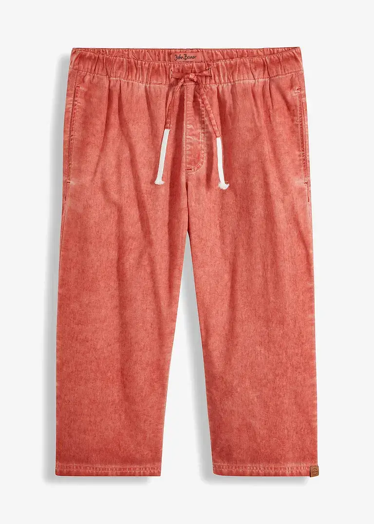 John Baner JEANSWEAR 3/4 Schlupfhose mit Leinen, Regular Fit Günstiger Verkauf