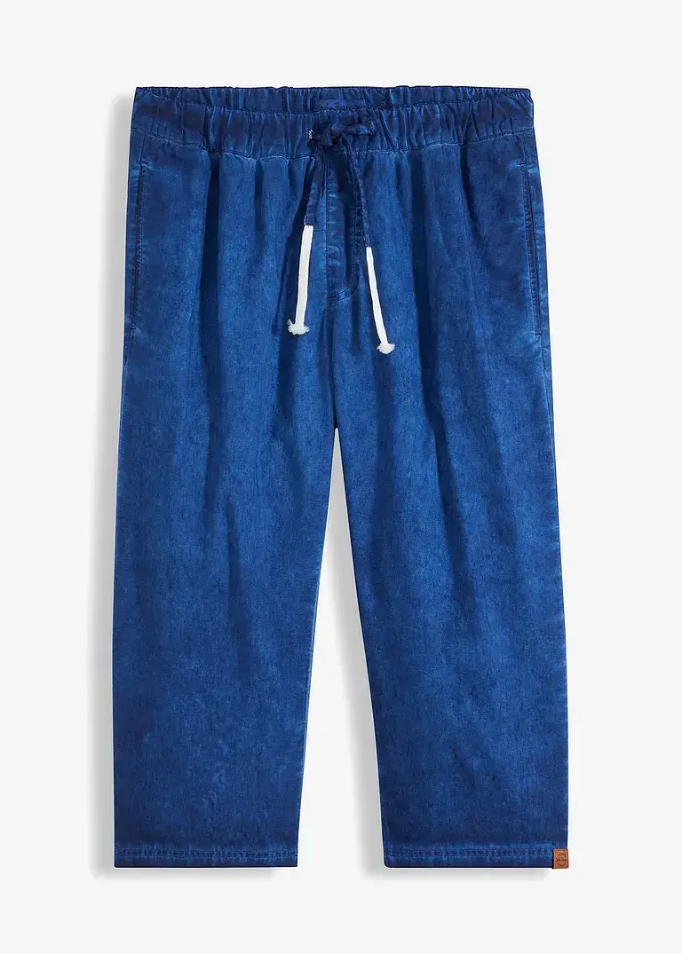 John Baner JEANSWEAR 3/4 Schlupfhose mit Leinen, Regular Fit Fabrikverkauf