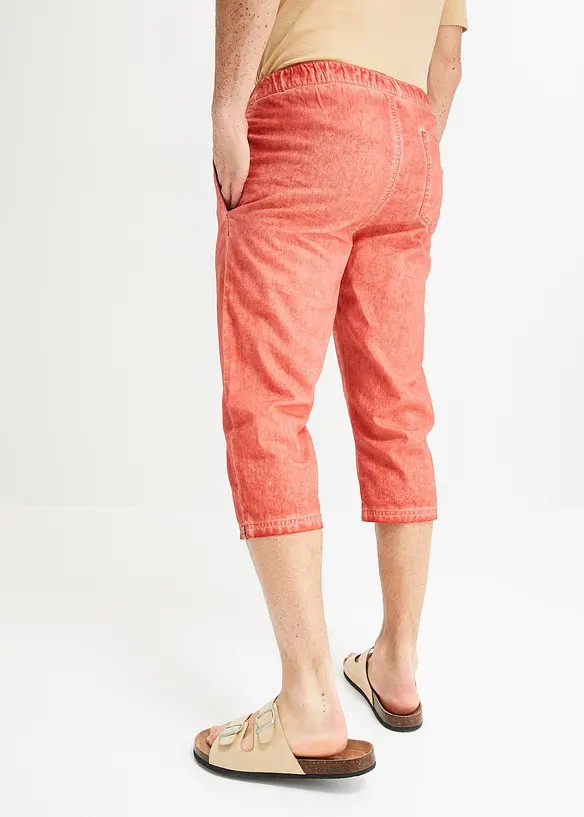 John Baner JEANSWEAR 3/4 Schlupfhose mit Leinen, Regular Fit Fabrikverkauf