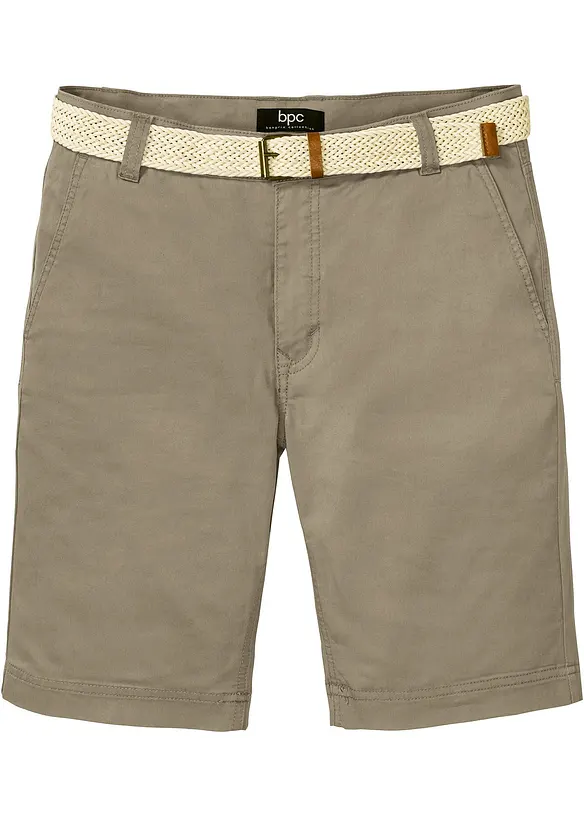 bpc bonprix collection Stretch-Chino-Bermuda mit Gürtel, Regular Fit Online Shopping