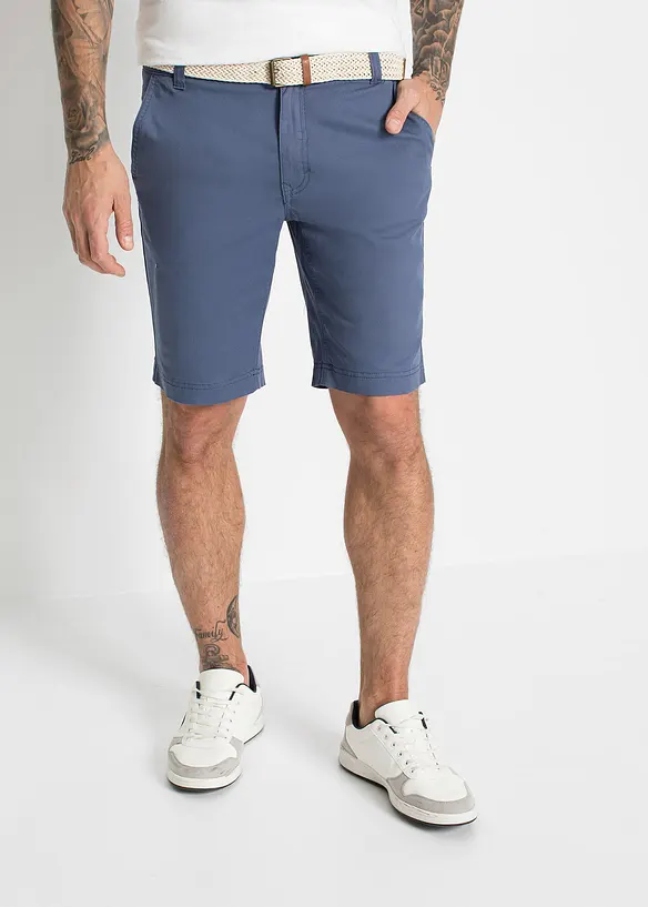 bpc bonprix collection Stretch-Chino-Bermuda mit Gürtel, Regular Fit Exklusivangebot