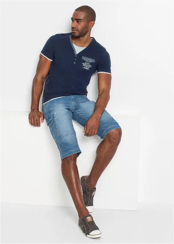 bonprix Jeans-Long-Bermuda, Loose Fit Große Rabatte