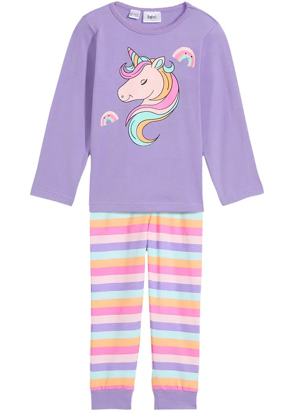 bpc bonprix collection Mädchen Pyjama mit Bio-Baumwolle (2-tlg. Set) Nur für heute