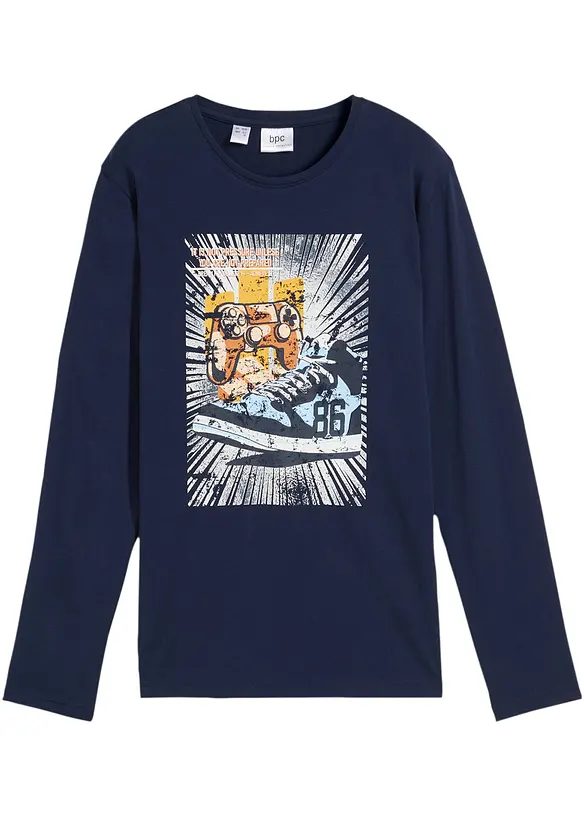 bpc bonprix collection Jungen Langarmshirt aus Bio Baumwolle Tägliche Deals