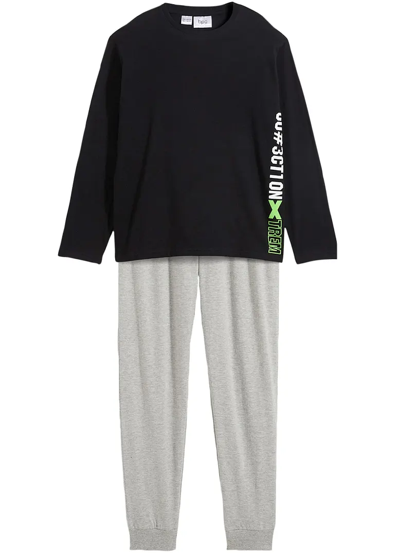 bpc bonprix collection Jungen Pyjama mit Bio-Baumwolle (2-tlg. Set) Super Sparpreis