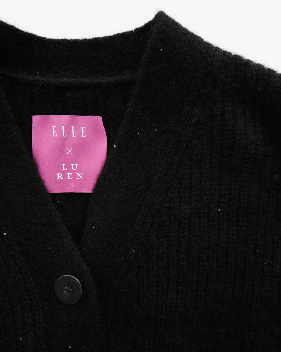 Lu Ren x ELLE Cashmere-Seiden-Strickjacke zollfrei