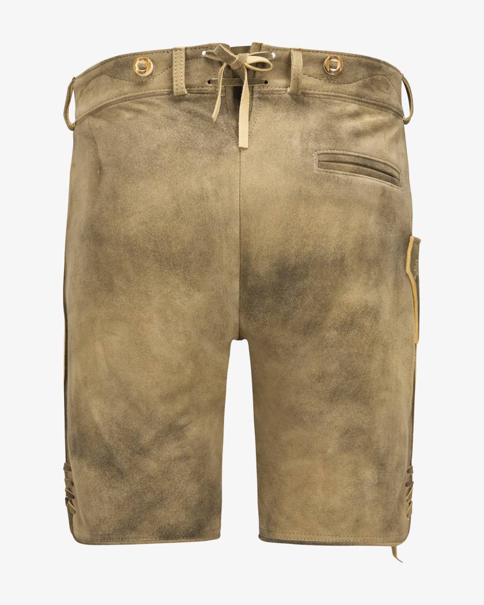 LODENFREY Wiesnlederhose kurz aus Ziegenleder Valentinstagsangebot