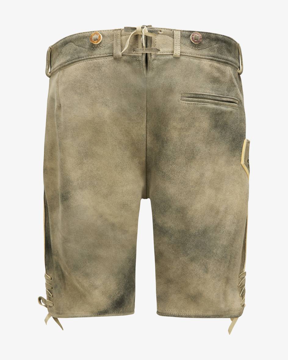 LODENFREY Wiesnlederhose kurz aus Ziegenleder Jubiläumsangebot