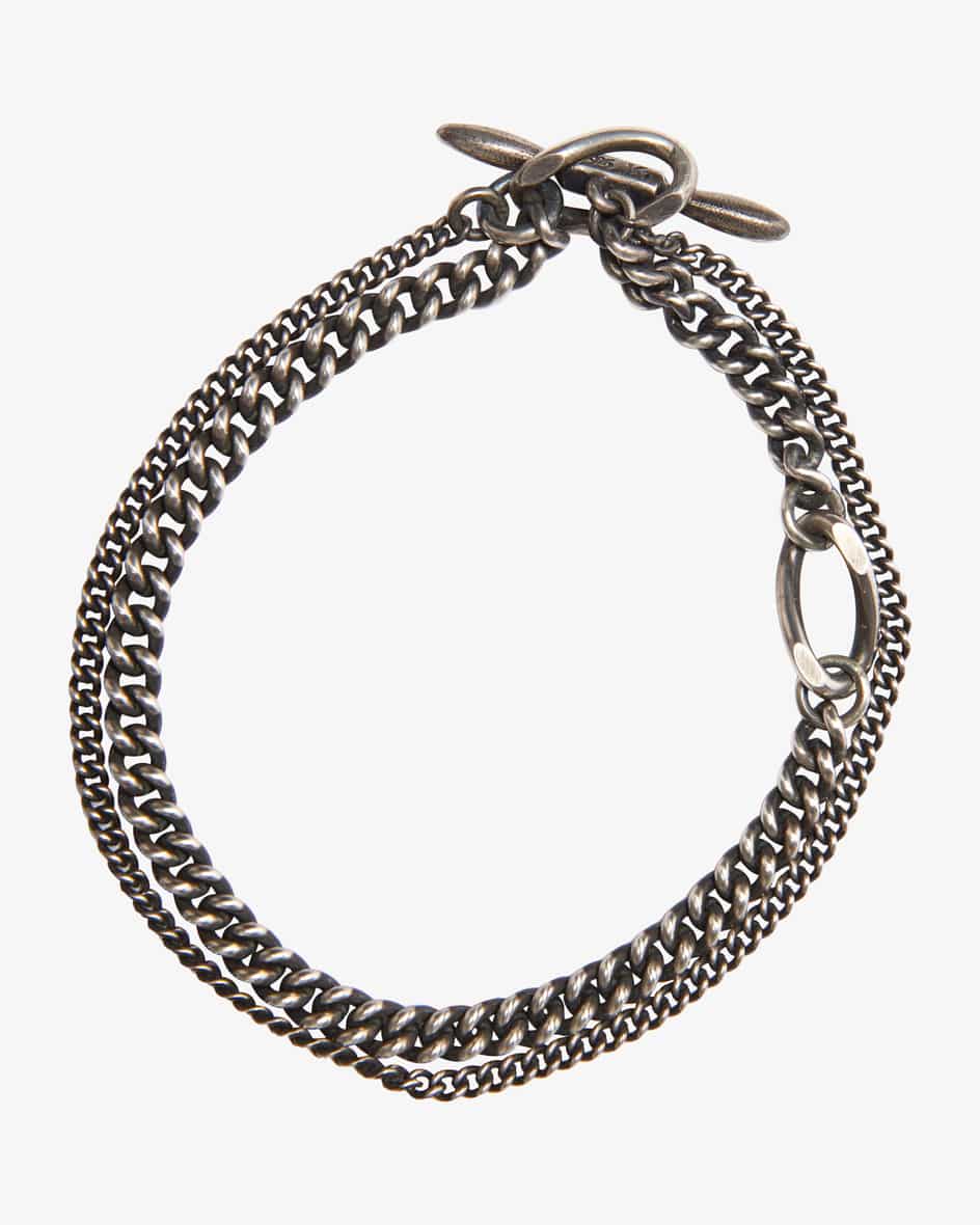 Werkstatt München Double Chain Sculpture Armband Tägliche Deals